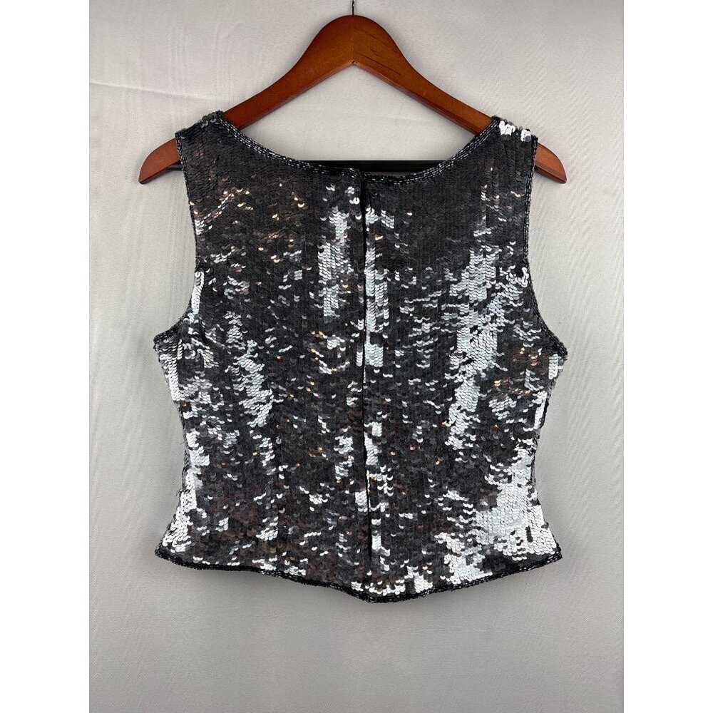 Papēll Boutique Evening Sequin Sleeveless Top PM - Picture 4 of 5
